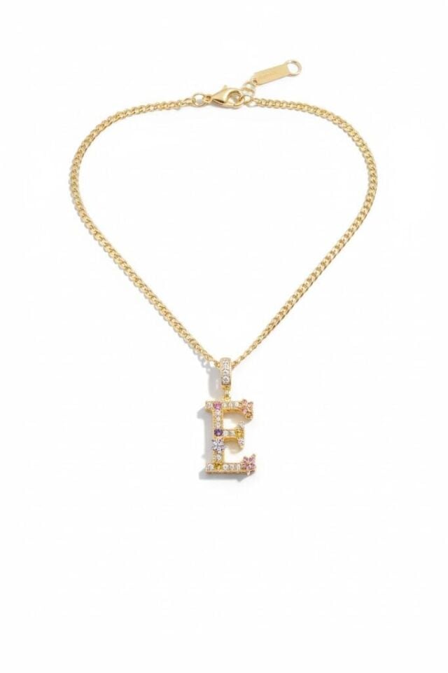 Harf kolye 14 ayar altın