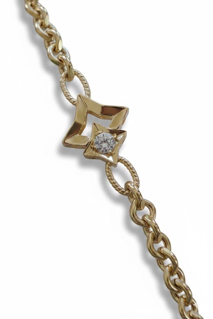 Prizmatik 14 Ayar Altın Bileklik