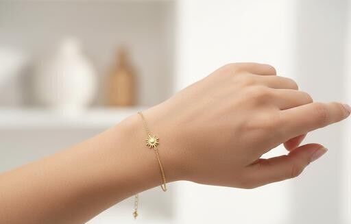 Güneş Bileklik 14 Ayar Altın