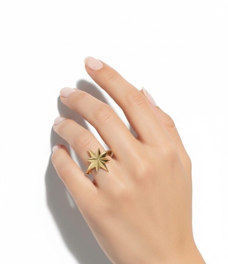 Kuzey Yıldızı 14 Ayar Altın Yüzük