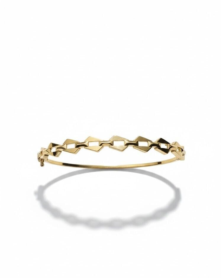 Baklava Dilim 14 Ayar Altın Kelepçe