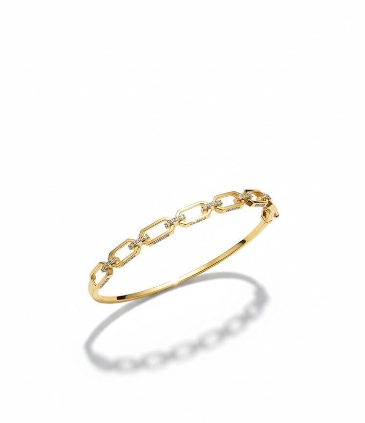 Prizmatik 14 Ayar Altın Kelepçe