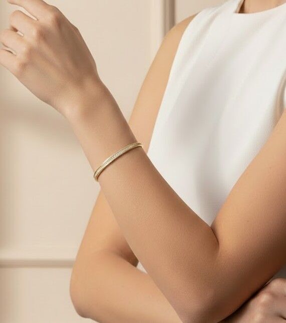 Sonsuz Çizgi 14 Ayar Altın Kelepçe