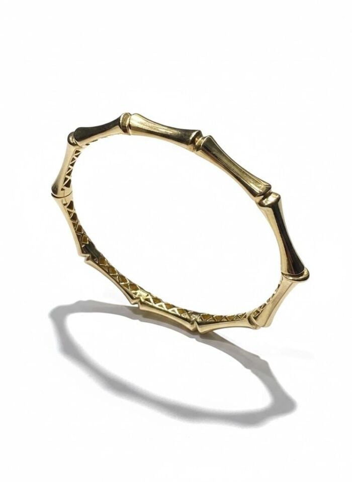 Kemik Model 14 Ayar Altın Kelepçe