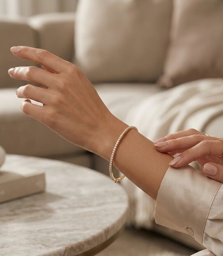 Su Yolu 14 Ayar Altın Kelepçe