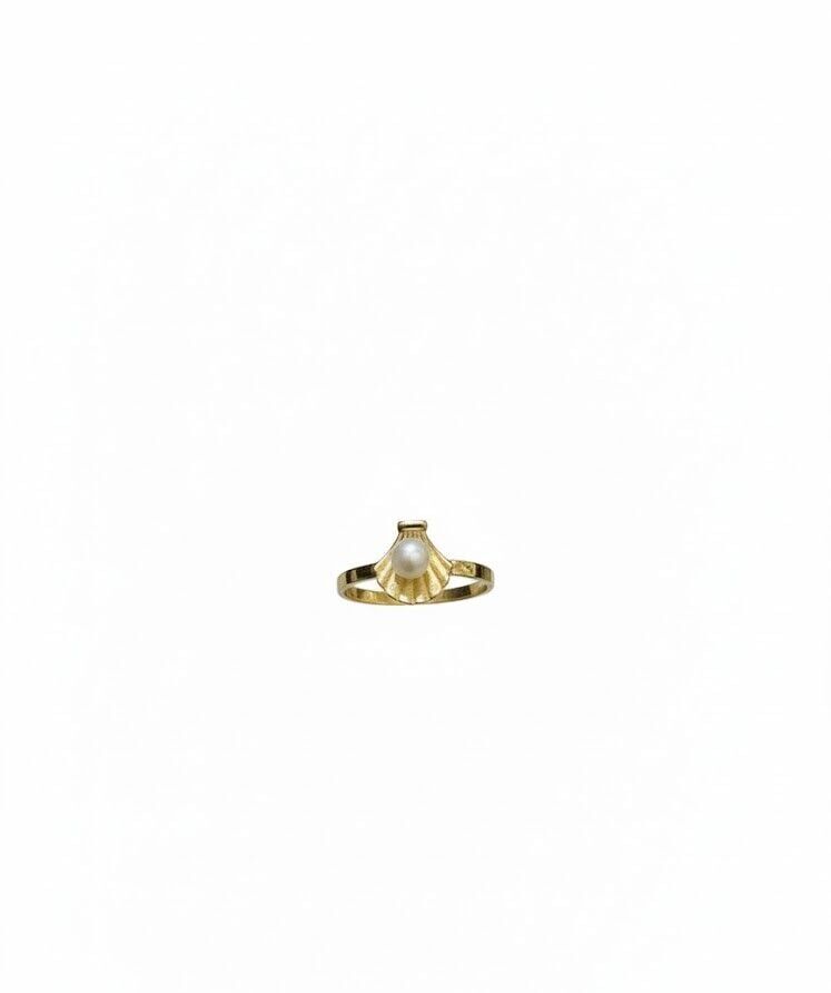 İnci 14 Ayar Altın Yüzük