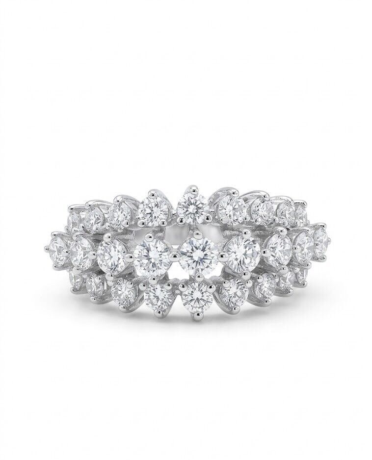 Kutupsal Işıltı Pırlanta Yüzük