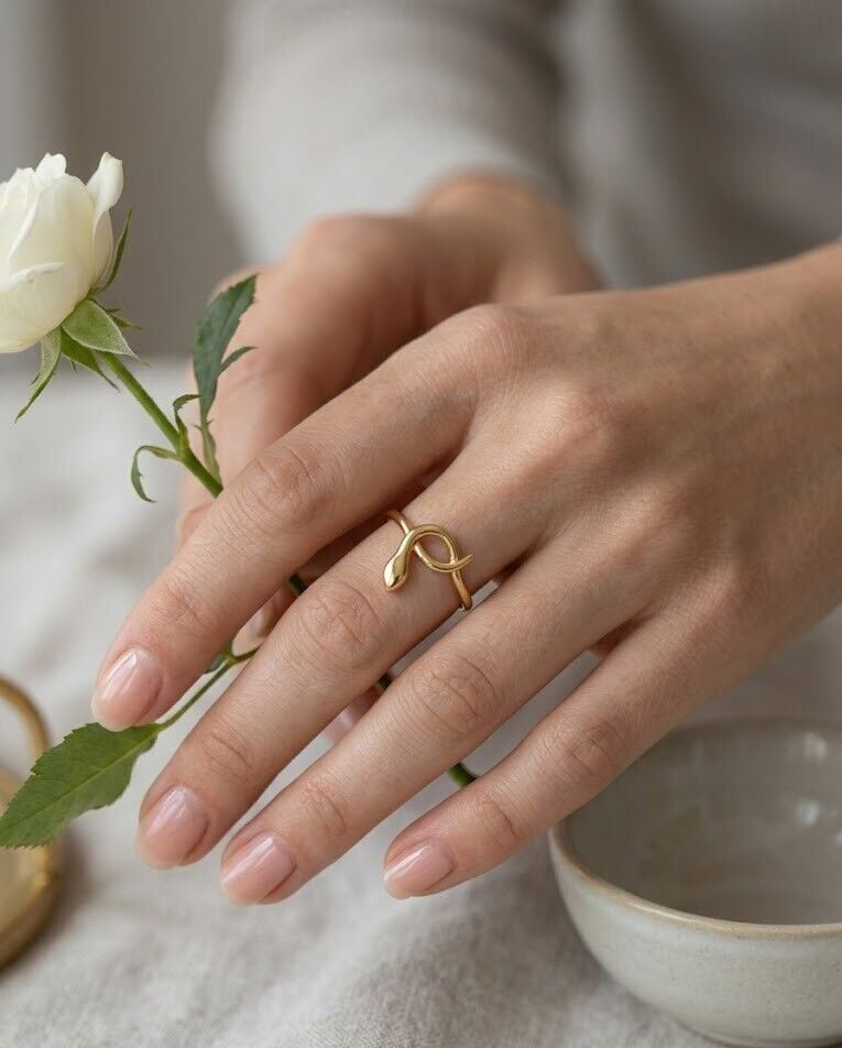 Yılan 14 Ayar Altın Yüzük