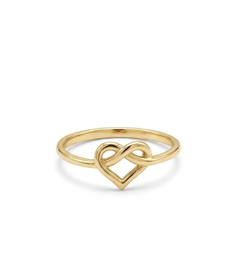 Sarmal Kalp 14 Ayar Altın Yüzük