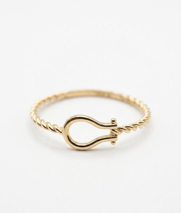 Örgü Halat 14 Ayar Altın Yüzük