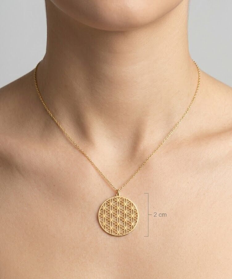 Yaşam Ağacı 14 Ayar Altın Kolye