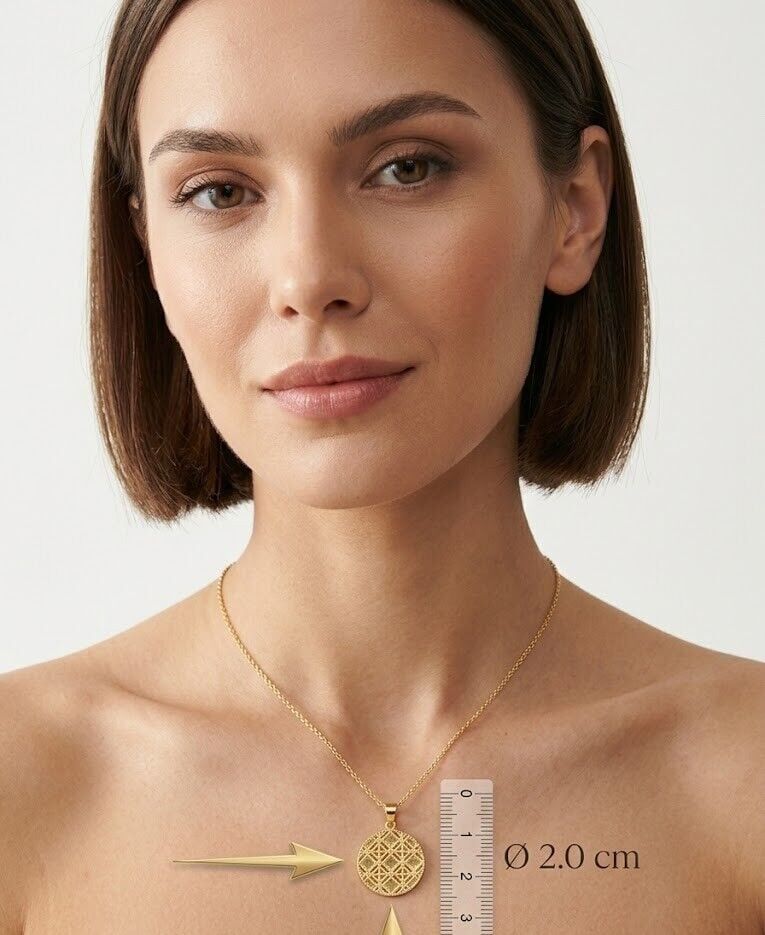 Yaşam Ağacı Kolye 14 Ayar Altın Kolye