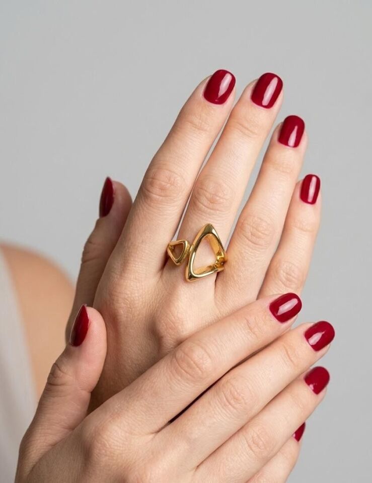 Modern Açık 14 Ayar Altın Yüzük