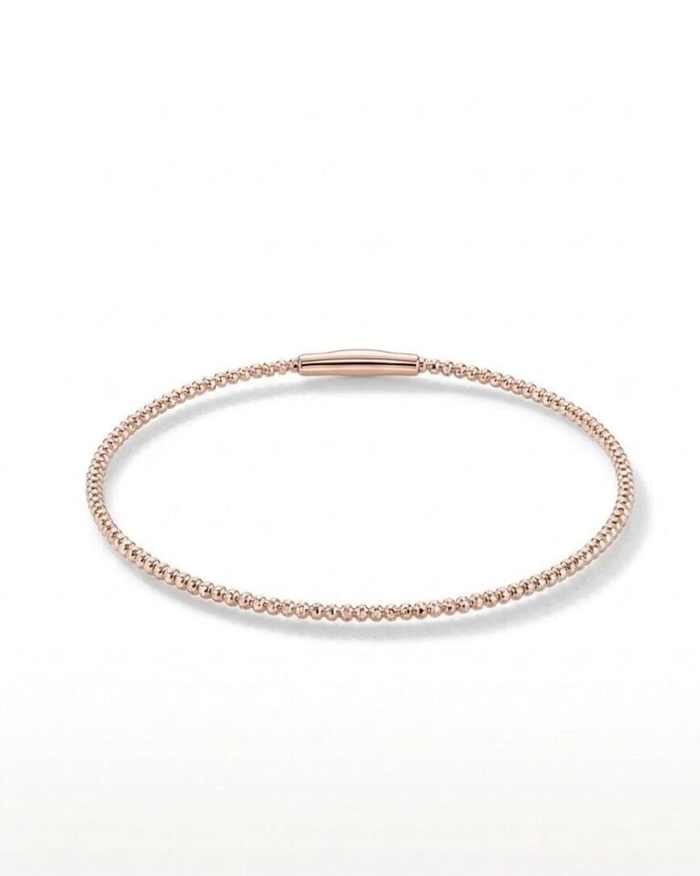 Mini Dorika Rose 14 Ayar Altın Kelepçe