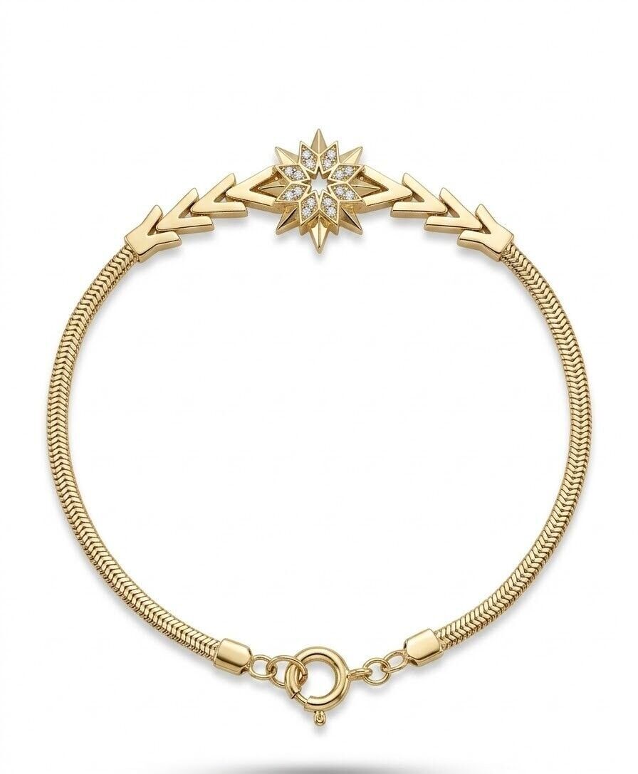 Yıldız Başak 14 Ayar Altın Bileklik