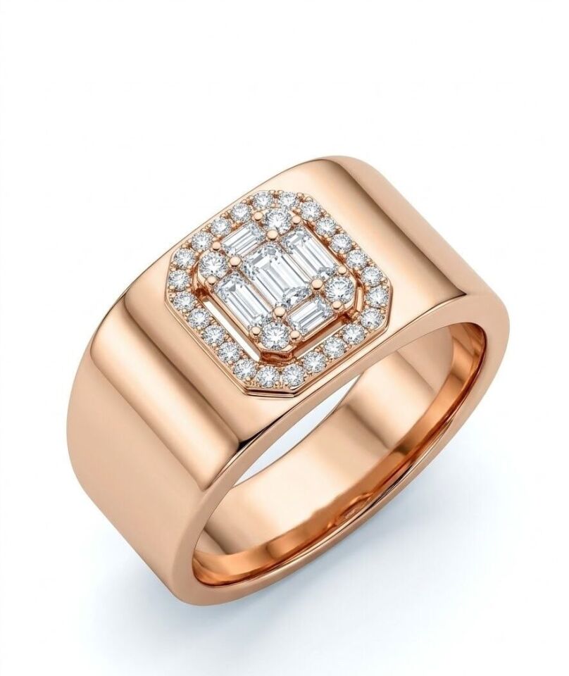 Şovalye Baget Pırlanta Yüzük