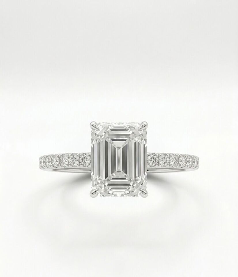 Emrald Tek Taş Pırlanta Yüzük