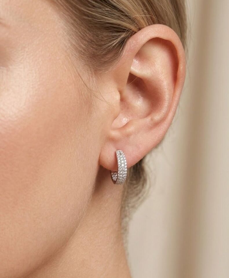 Kristal Pırlanta Küpe