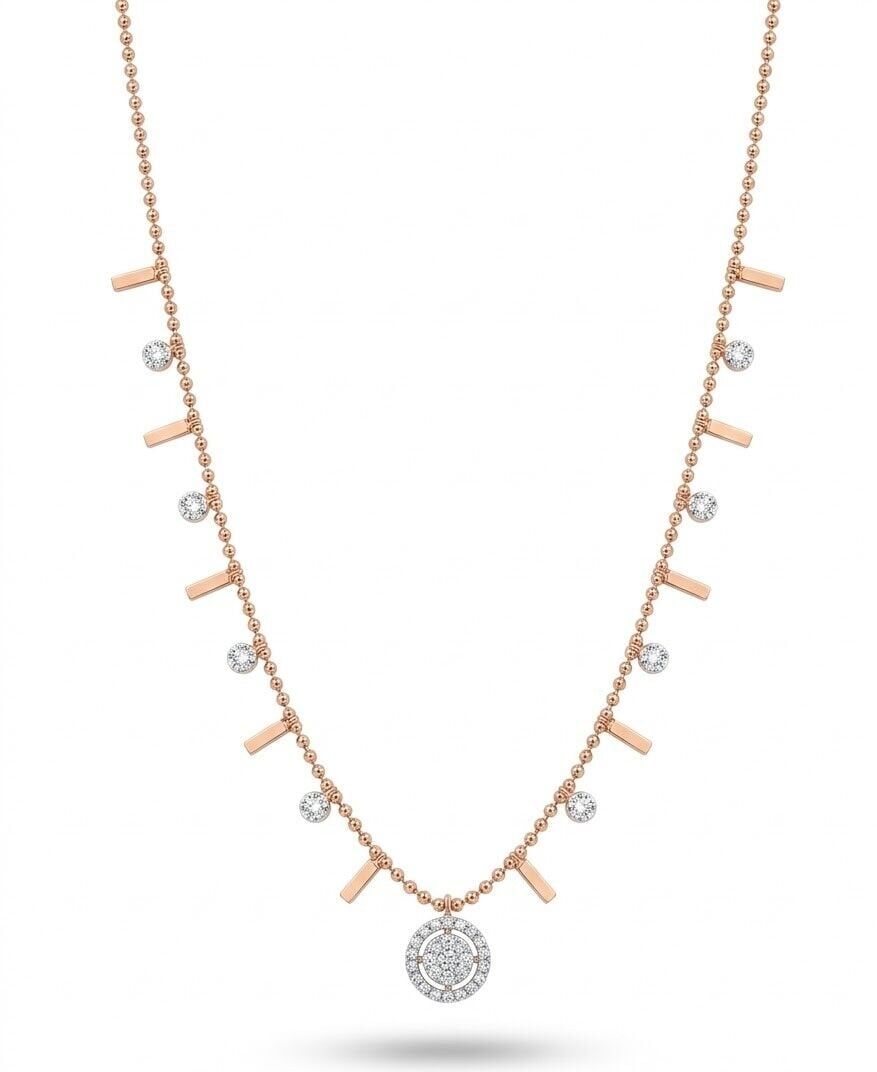 Yıldız Yağmuru Pırlanta Kolye