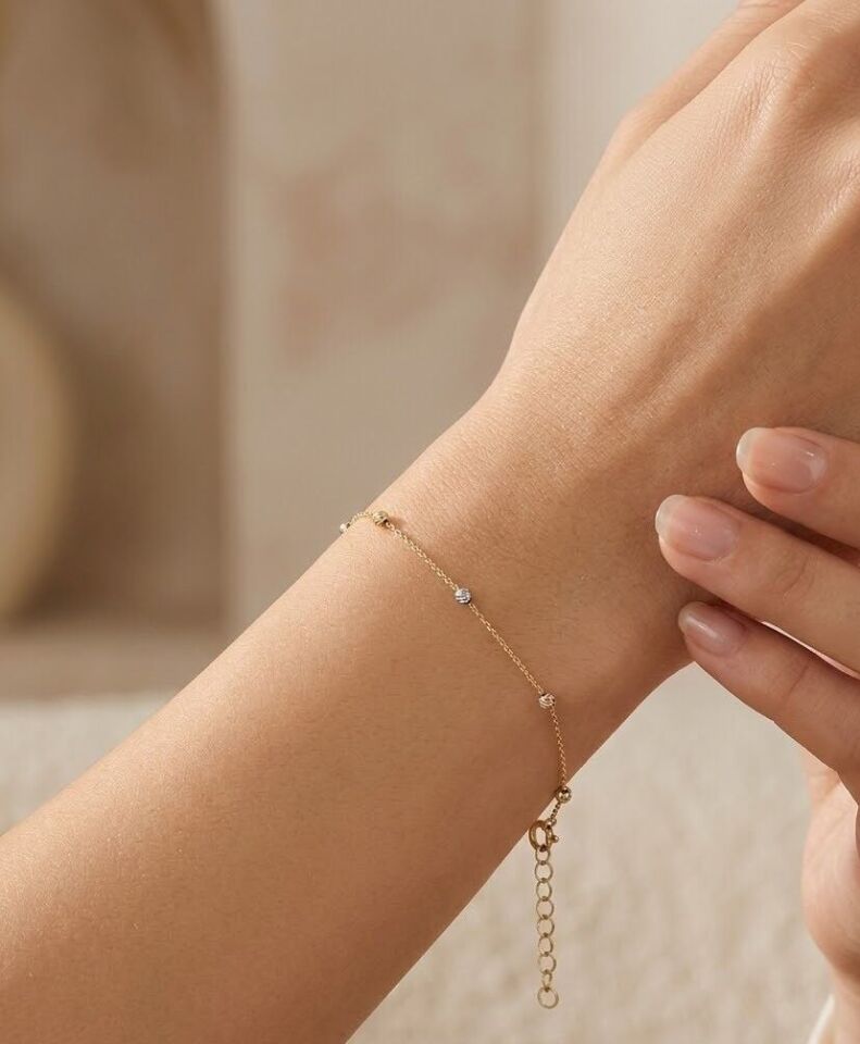 Dorika Toplu 14 Ayar Altın Bileklik