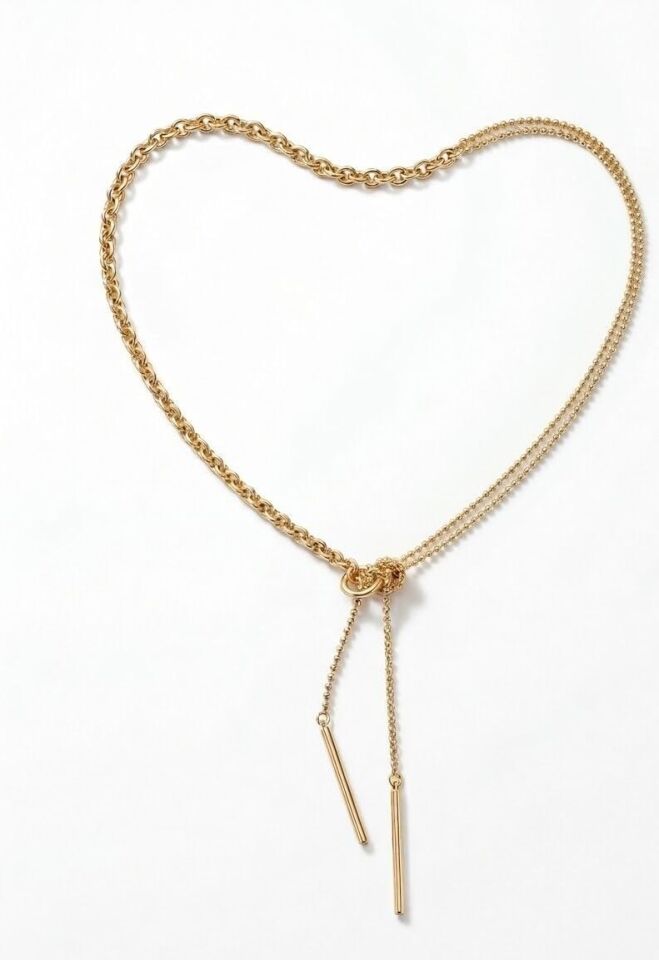 İkili Top Doc 14 Ayar Altın Kolye