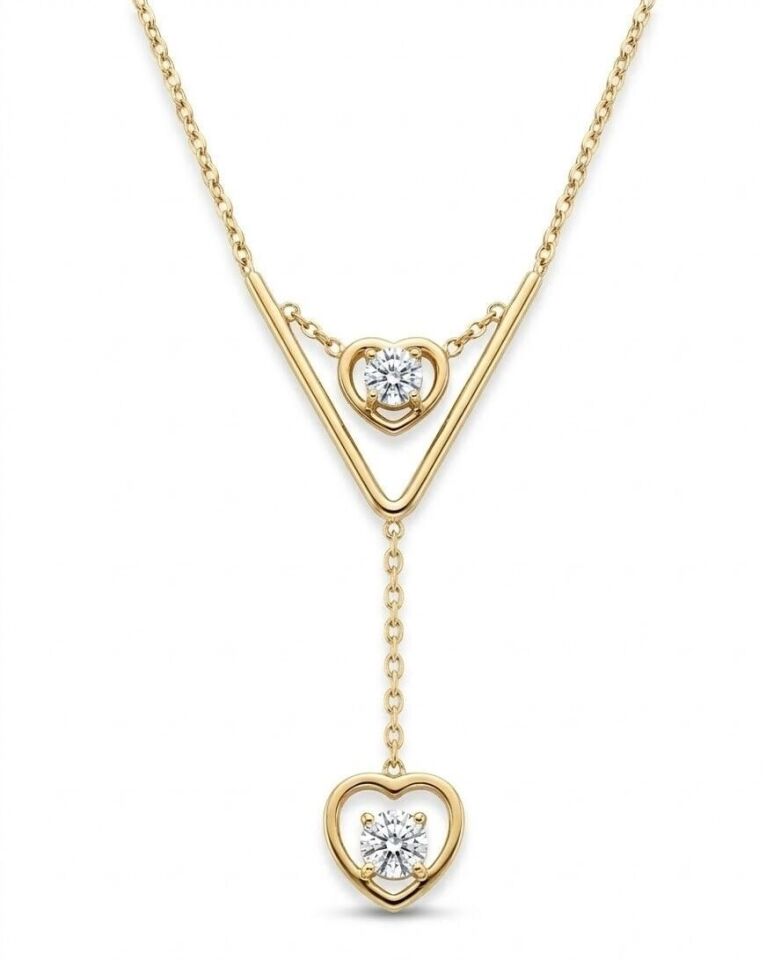 Aşkın Rotası 14 Ayar Altın Kolye