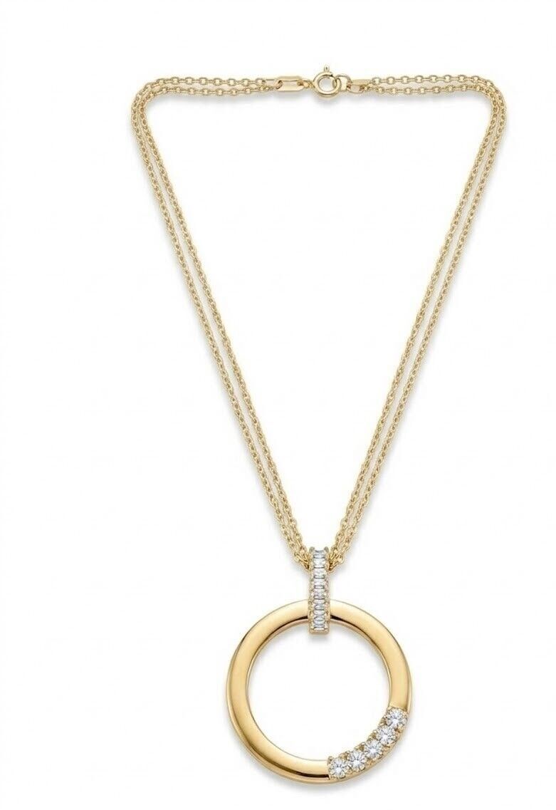 Sonsuz Döngü 14 Ayar Altın Kolye