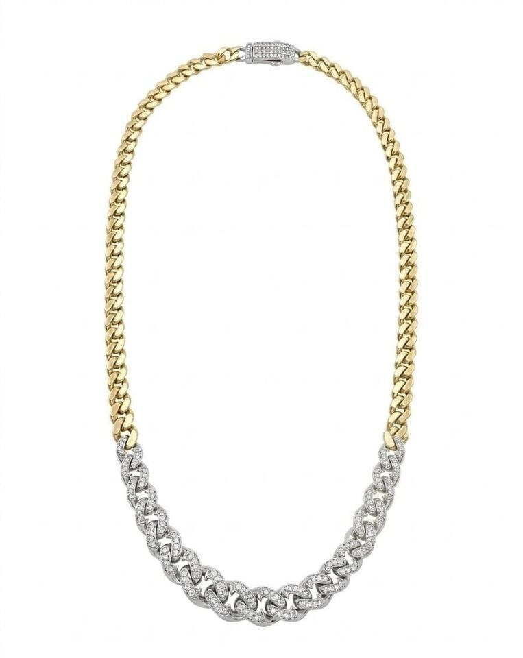 Taşlı Gurmet 14 Ayar Altın Kolye