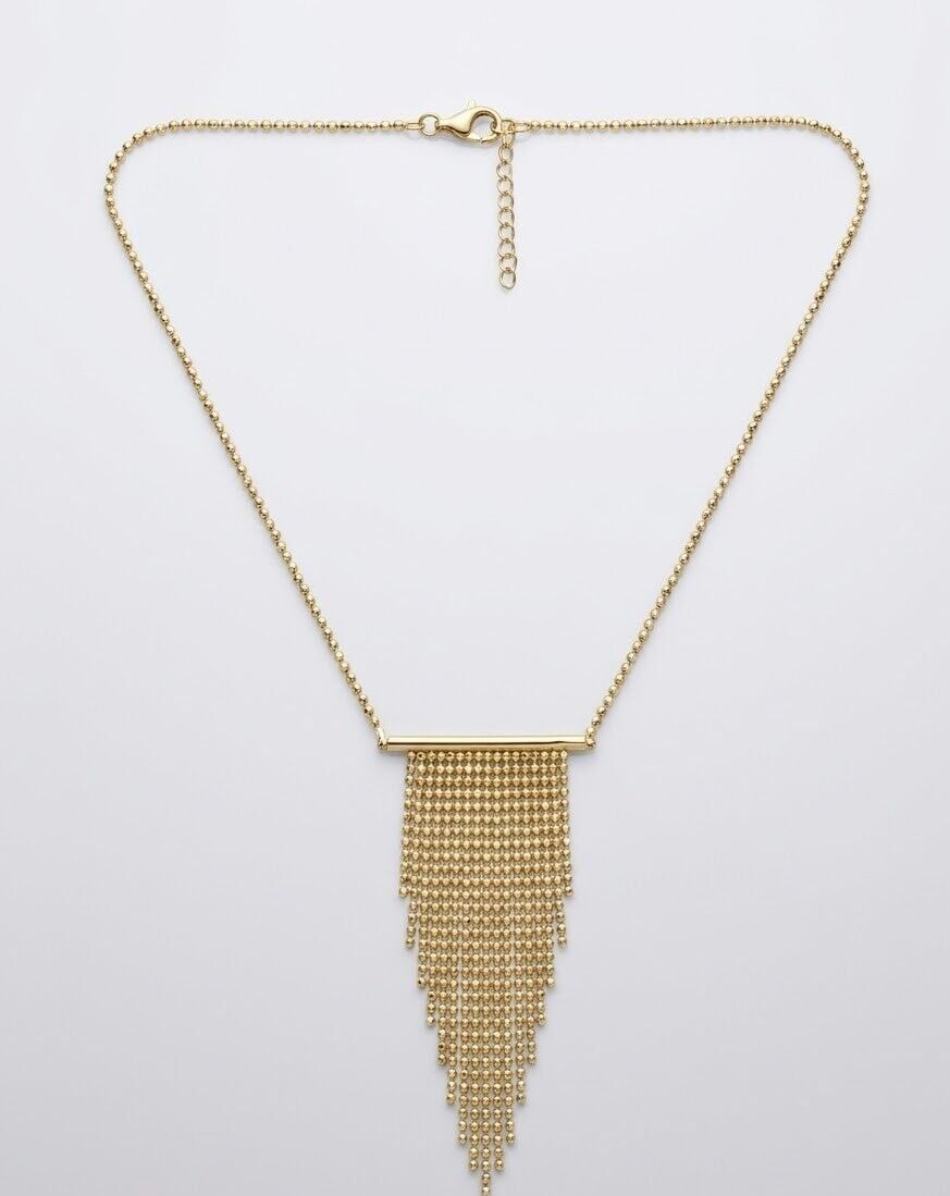 Püskül Dorika 14 Ayar Altın Kolye