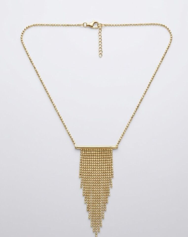 Püskül Dorika 14 Ayar Altın Kolye