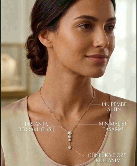 Işıkseli Pırlanta Kolye